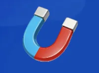 Aviamasters 2 Magnet booster icon — pulls nearby multipliers closer to plane